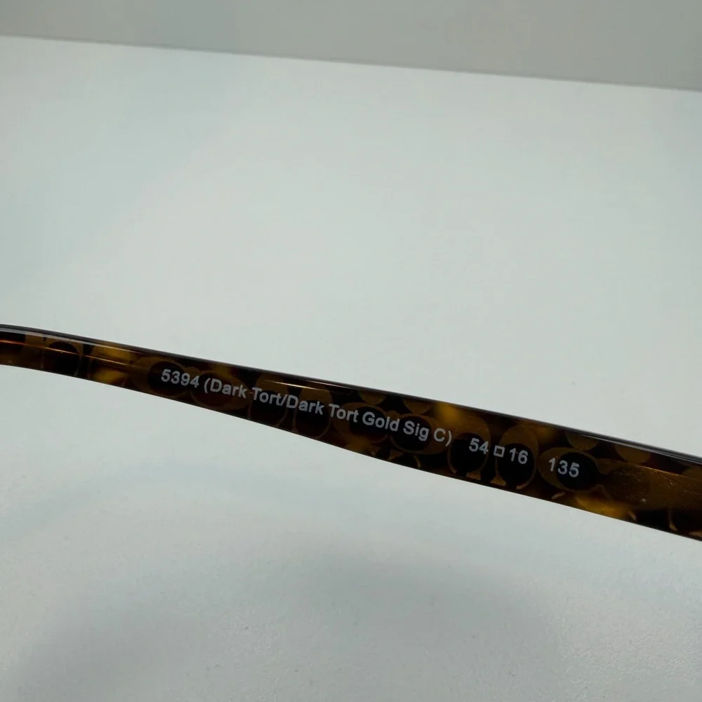 COACH EYEGLASSES HC6095 5394 (DK TORT/DK TORT GOLD SIGC) 54•16•135 COACH GLASSES
